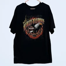 Tultex Harley Davidson High Desert Boise Idaho Short Sleeve Shirt Men's Sz Large