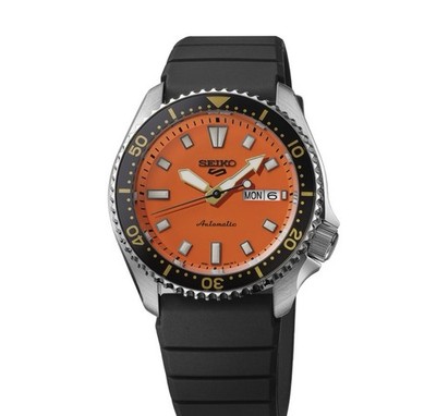 Seiko 5 Sports SRPL89  Automatic Orange Dial Men's Watch