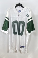 Maillot homme Reebok New York Jets NFL blanc vert #00 Y2K taille XL