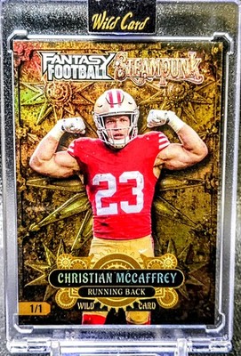 2026 Wild Card Steampunk - Christian McCaffrey - Gold Star Color Match Foil -1/1
