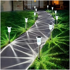 15 Pack Solar Pathway Lights Solar Lights Outdoor, Led Waterproof Yard Walkwa...