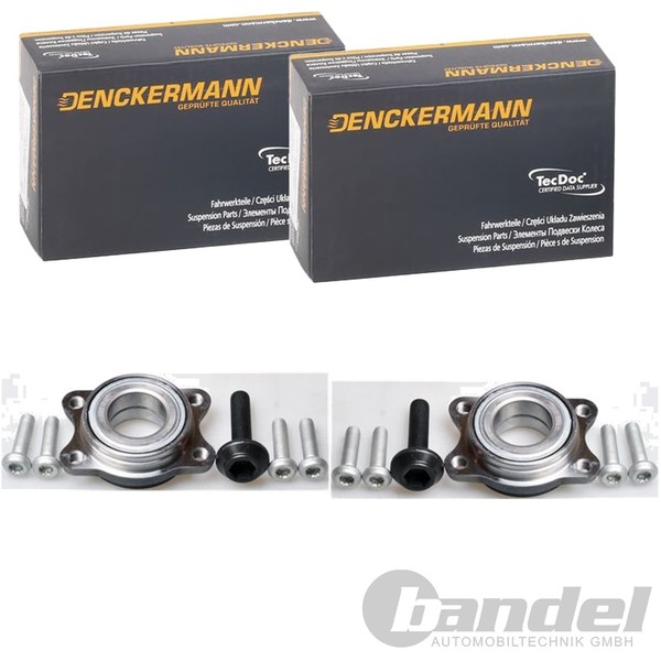 2X Denckermann RADLAGER-SATZ Passend FüR Audi A4 A6 A8 Seat Exeo VW Passat Links-image