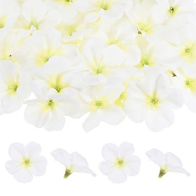100pcs 2.2'' Artificial Orchid for Fake Flowers Cream White