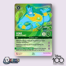 Genie Powers Unleashed Alternate Art 20/P1 Disney100 D100 Promo NM Lorcana
