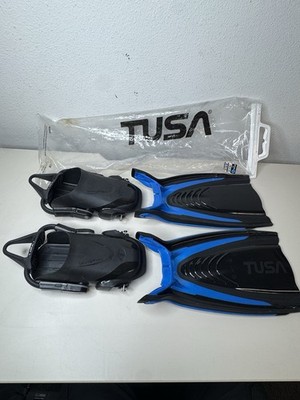 Tusa HyFlex Switch Pro Diving Fins Size Small ( 5-7 US) Blue Black - Used Cond
