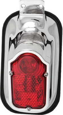 Conjunto de luz trasera de disco duro - lápida - cromada motocicleta bicicleta de calle 12-0014 Foto 2 de 4