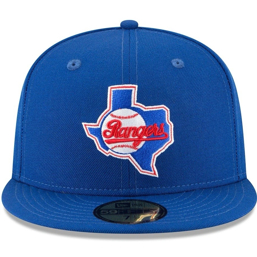 New Era 59FIFTY Texas Rangers Cooperstown Collection Fitted Hat Mens Size 7 1/2 - Image 2 of 4