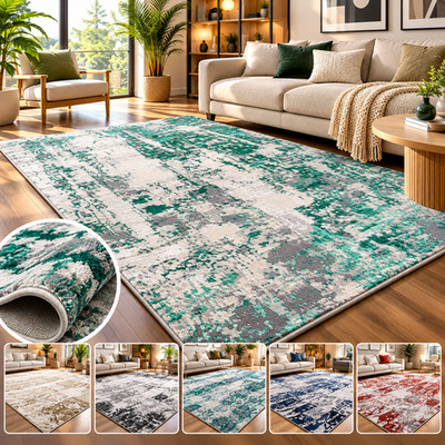 Modern Abstract Area Rugs Abstract Design Contemporary Rugs | eBay UK