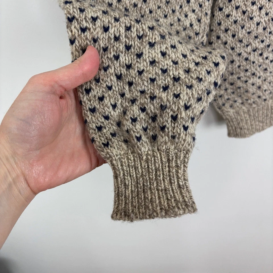 VINTAGE Eastern Mountain Sports Wool Blend Sweater outdoor gorpcore fisherman - Image 4 of 4