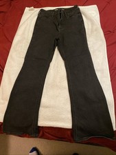 Old Navy Women's High-Rise Wow Flare Black Denim Jeans Size 6