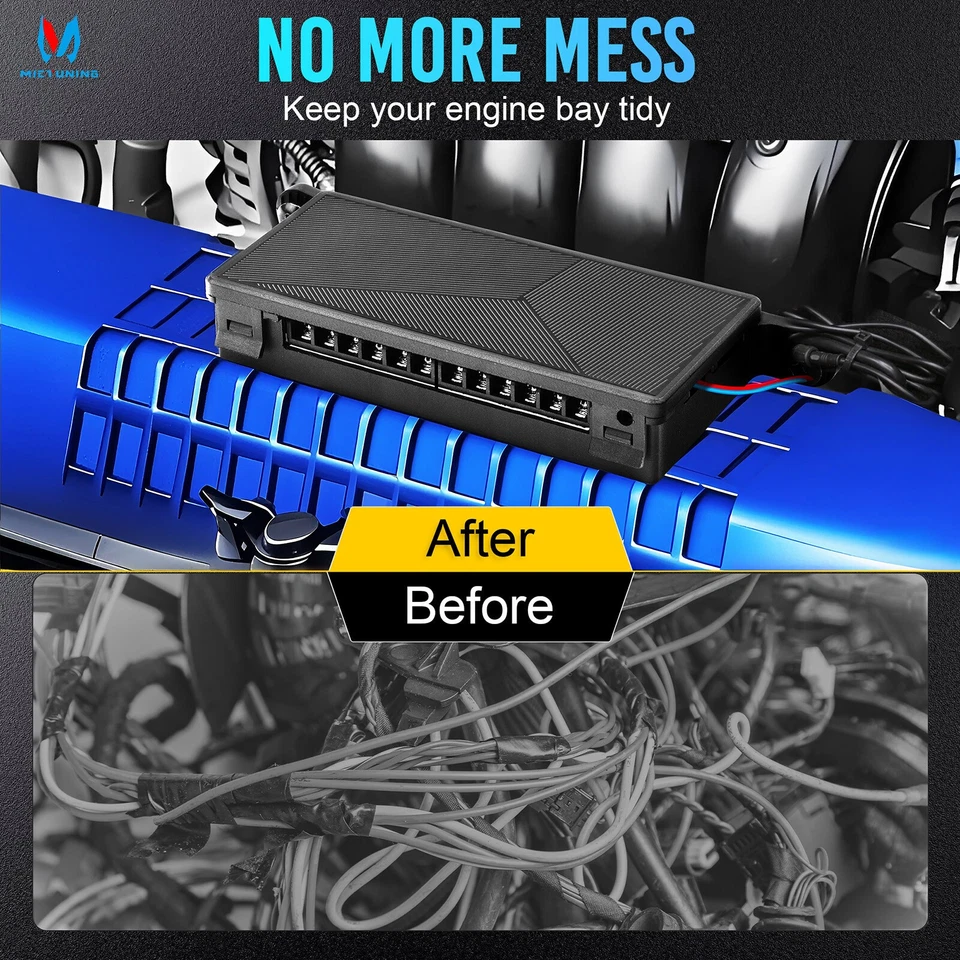 MICTUNING Wireless Switch Panel, 4/6/8/12 Gang Circuit Control Relay System Kits - Image 4 of 4