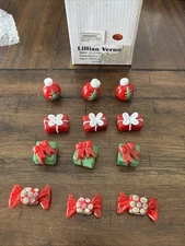 LILLIAN VERNON SCATTERS SET OF 12 PIECES Presents Candy Ornaments Rare