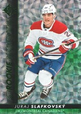 2022-23 SP Hockey Card Patterned Foilboard Green Parallel #115 Juraj Slafkovsky