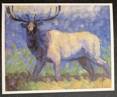 art postcard mailer OS Gina Sawin Recent Paintings gallery invitation invite