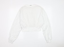Asos Damenpullover Sweatshirt wei&szlig; Gr&ouml;&szlig;e 10