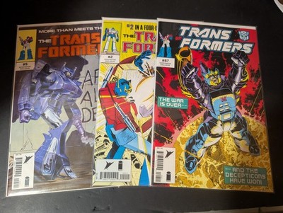 TRANSFORMERS Compendium Kickstarter Skybound EXTRAS ONLY 67, 2, 5 NM