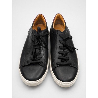 Bruno Magli Diaz Black Leather Low Top Sneakers SIZE 13 M Romania