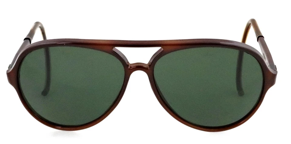 Gafas de sol vintage VUARNET 174 58 mm marrón bobina de vidrio mineral sobre aviador Francia Foto 2 de 4