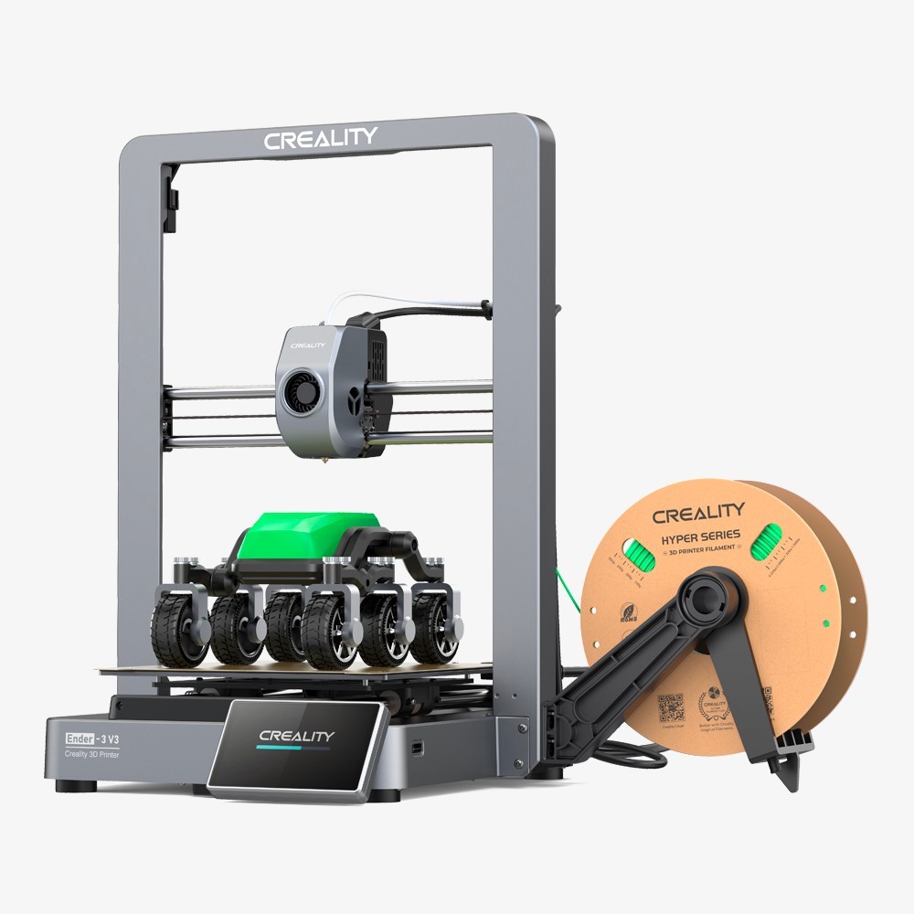 Creality Ender-3 V3 3D Drucker, Vollmetallgehäuse mit Core-XZ für eine Druckgesc