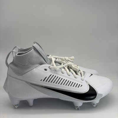 Nike Vapor Edge Pro 360 Football Cleats Mens Sz 10.5 Wide White Black Detachable