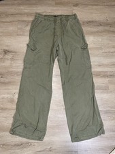 Social Standard By Sanctuary Womens Sz L Military Green Relaxed Fit Cargo Pants