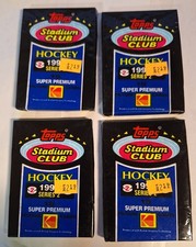 1992 Topps Stadium Club Hockey Series 1 Lot - 4 Packs. NEW / Sealed.