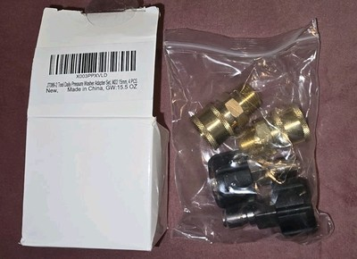 #ad Pressure Washer Adapter Set Quick Connect Kit Metric M22 15mm Female to M22... $15.07