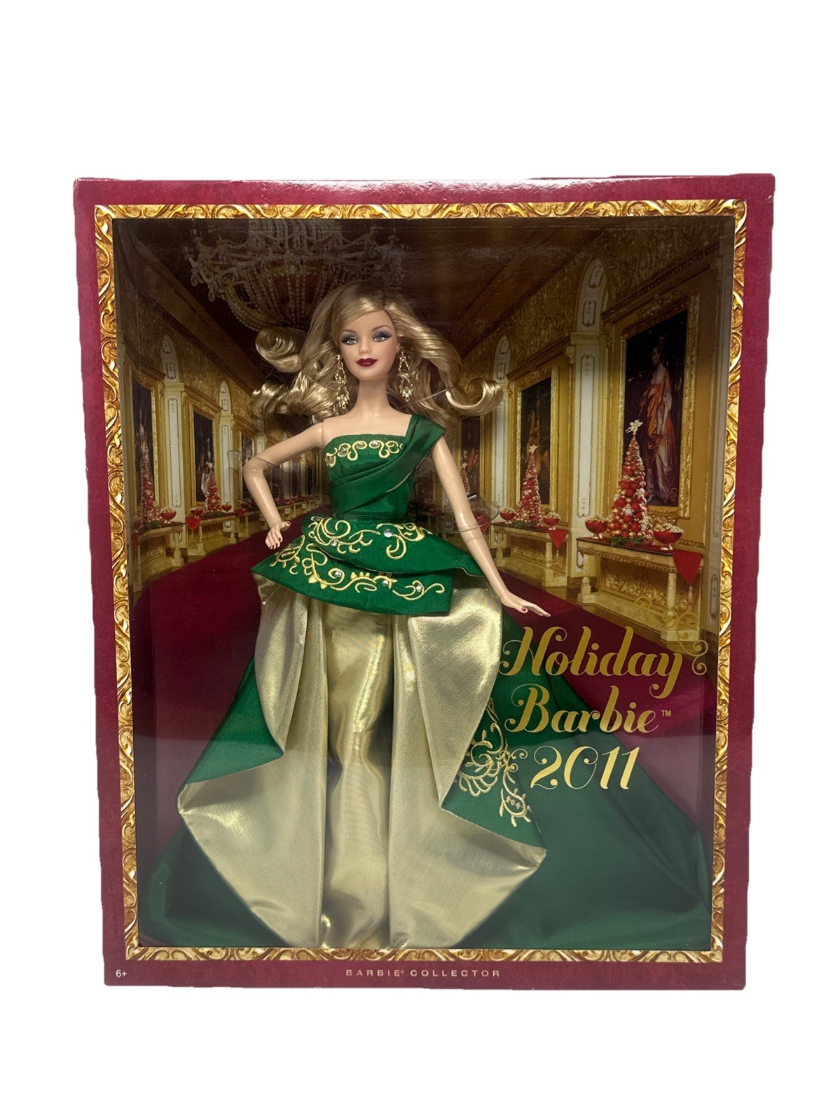 Mattel Barbie Collector Holiday Barbie 2011 Blonde Doll #T79