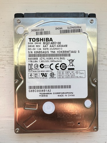 Toshiba MQ01ABD100 1TB 2,5″ Laptop Festplatte SATA HDD 60 TAGE GARANTIE