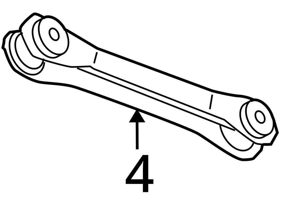 Used Rear Lower Lower Control Arm Rear fits: 2013 Jeep Wrangler Rear Lower Grade - Image 4 of 4