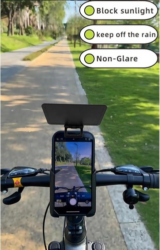 2pcs Cell Phone Sun Protection Umbrella Anti-UV Anti-Reflection Phone Sunshade - 第 1/8 張圖片