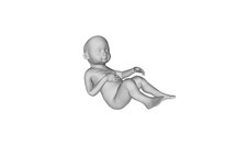 Printle C Kid 968-Newborn Baby Fetus Infant Child Figure for Dioramas Train Sets