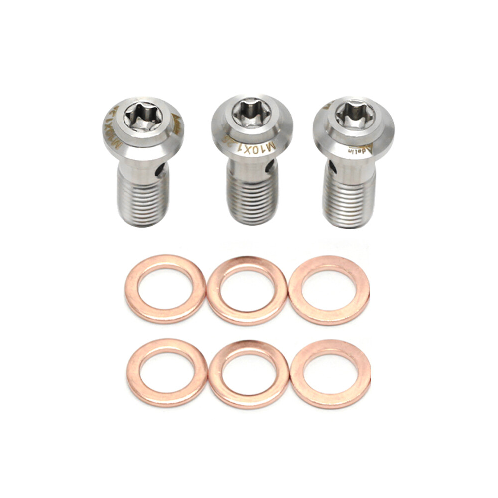 Universal M10 x 1.25 Banjo Bolt Brake Master Cylinder Screw Motorcycle