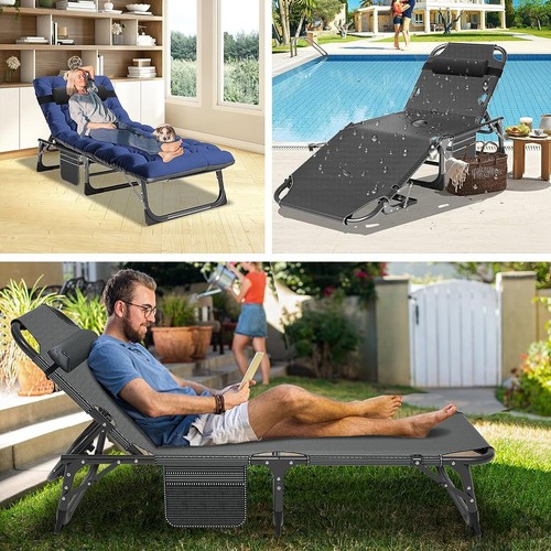 NAIZEA cunas de camping cunas para dormir silla de salón con almohada colchón bolsas de transporte - Imagen 10 de 23