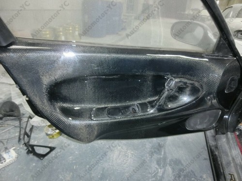 Tarjeta de puerta interior RHD de fibra de carbono 2 piezas kit de ajuste adecuado para 1992-1997 Mazda RX7 FD3S - Imagen 11 de 12