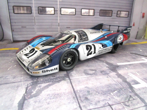 PORSCHE 917 LH Le Mans 1971 #21 Elford Larrousse Martini Raci 87871 Autoart 1:18 - Imagen 2 de 10
