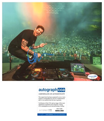DILLON FRANCIS SIGNED EDM DJ 8x10 PHOTO - ACOA COA