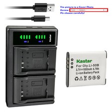 Kastar Battery LTD2 Charger for Olympus Li-50B LI-50C  Tough TG-620 TG-630 iHS