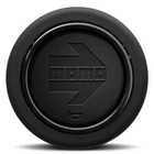 <!--F#f_0-->Genuine MOMO Black Leather Embossed Round lip Horn button for steering wheels<!--F/-->