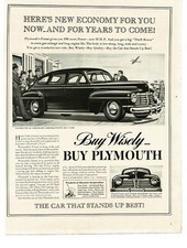1942 Plymouth Special Deluxe 4-door Sedan Vintage Print Ad 1