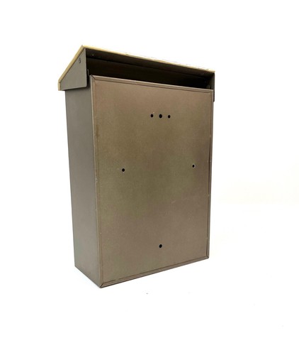 ORIGINAL MID CENTURY VINTAGE ABSTRACT BRUTALIST METAL MAILBOX GERMANY 1960 - Picture 10 of 10