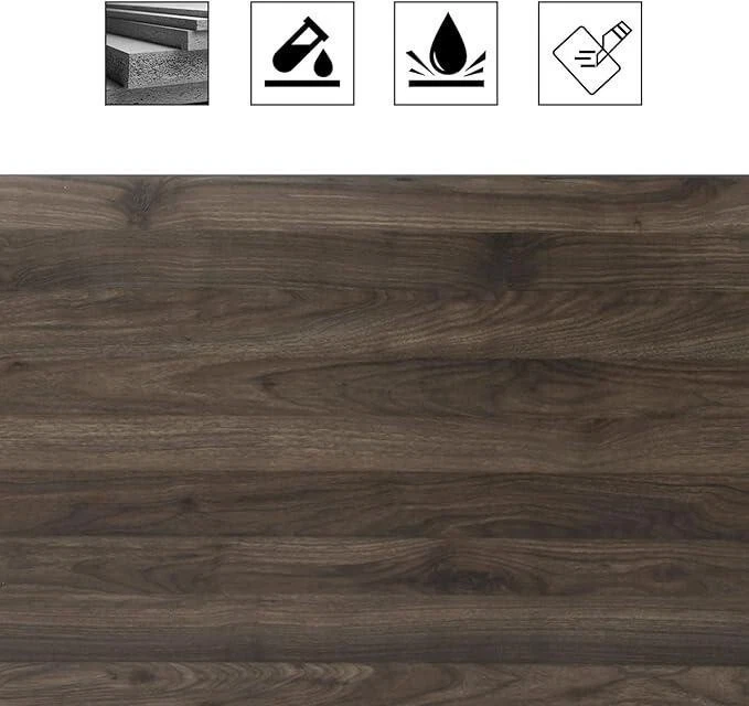 47” Walnut Computer Desk with Storage Shelves for Home Office or Study Room - Image 4 of 4