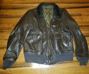 usn leather flight jacket
