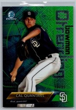 2018 Bowman Chrome Bowman Trending Green Mojo Refractor /99 Cal Quantrill #-CQ