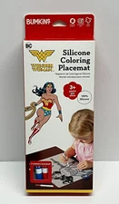 DC Wonder Woman Silicone Coloring Placemat by Bumkins (NEW)