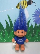 HAPPY CHANUKAH BOY W/ DREIDEL - 3" Russ Troll Doll - NEW IN BAG - VERY RARE