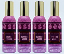 4 Bath Body Works SUNRISE WOODS Room Spray Perfume Mini 1.5 oz