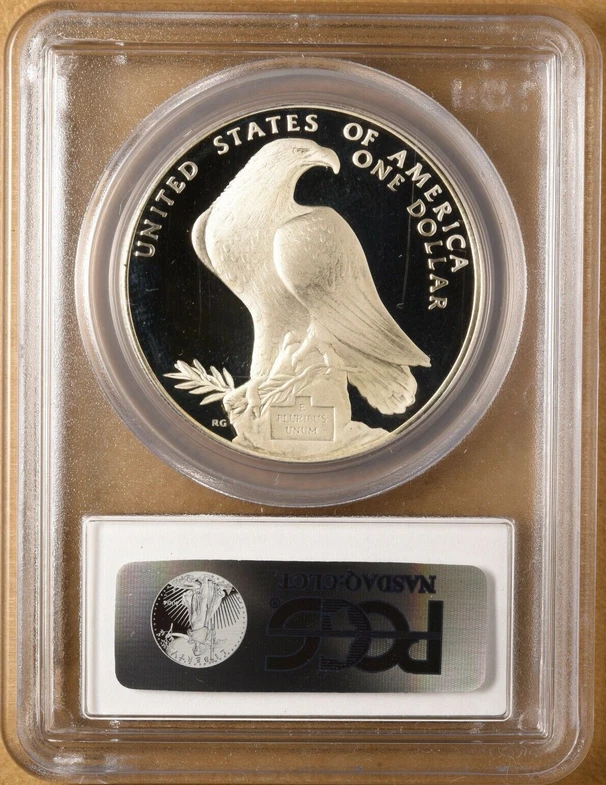 :1984 S $1 SILVER XXIII OLYMPIC COLISEUM COMMEMORATIVE PCGS PF70DCAM R4 TOP POP - Image 2 of 2