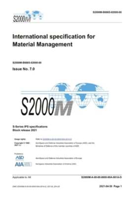 S2000M, International specification for Material Management, Issue 7.0: S-Series
