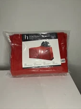 X Large Christmas Tree Storage Box Bag Zippered w Wheels 9 Ft Tree Heavy Duty